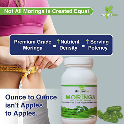 Moringa Oleifera Leaf Capsules - Organic