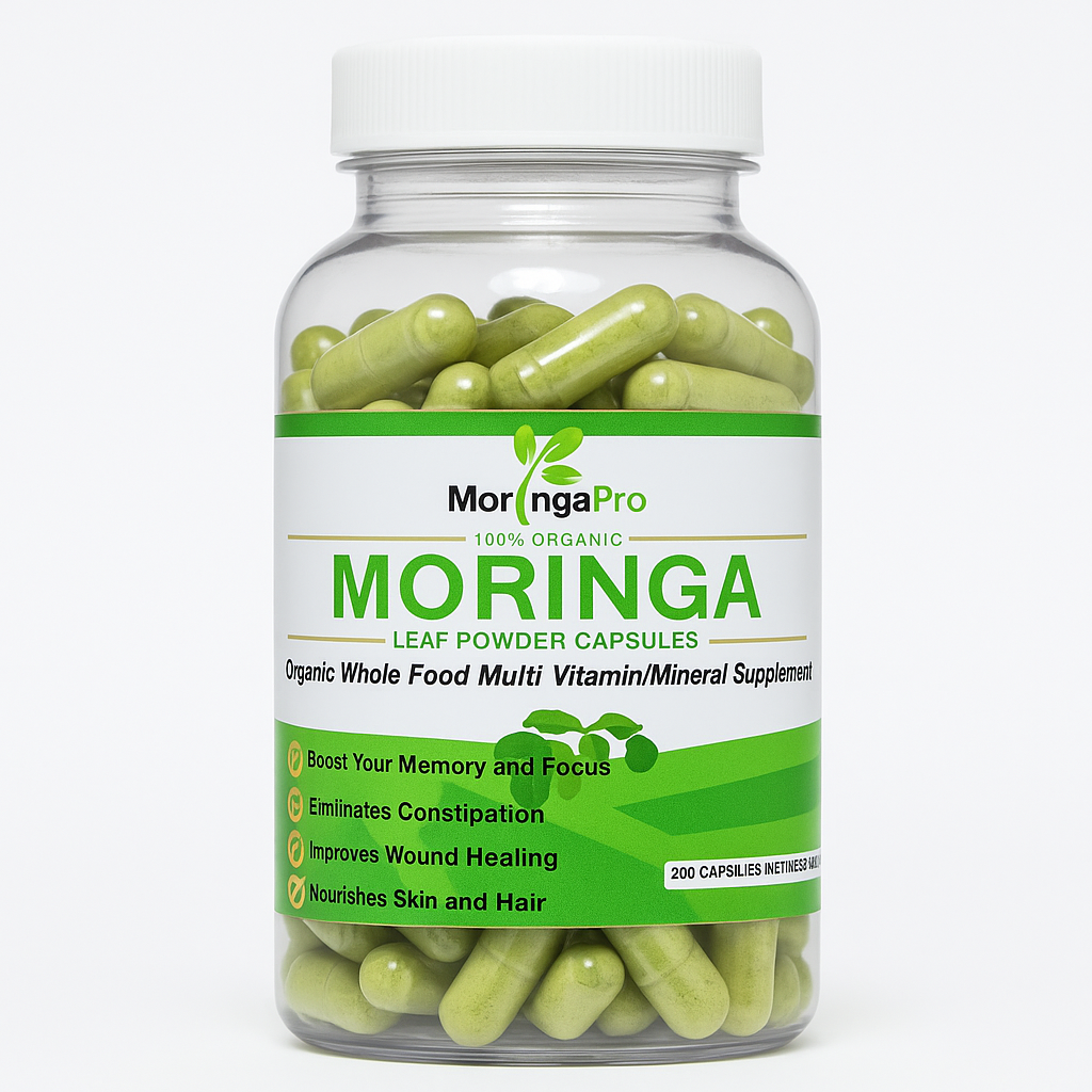 Moringa Oleifera Leaf Capsules - Organic