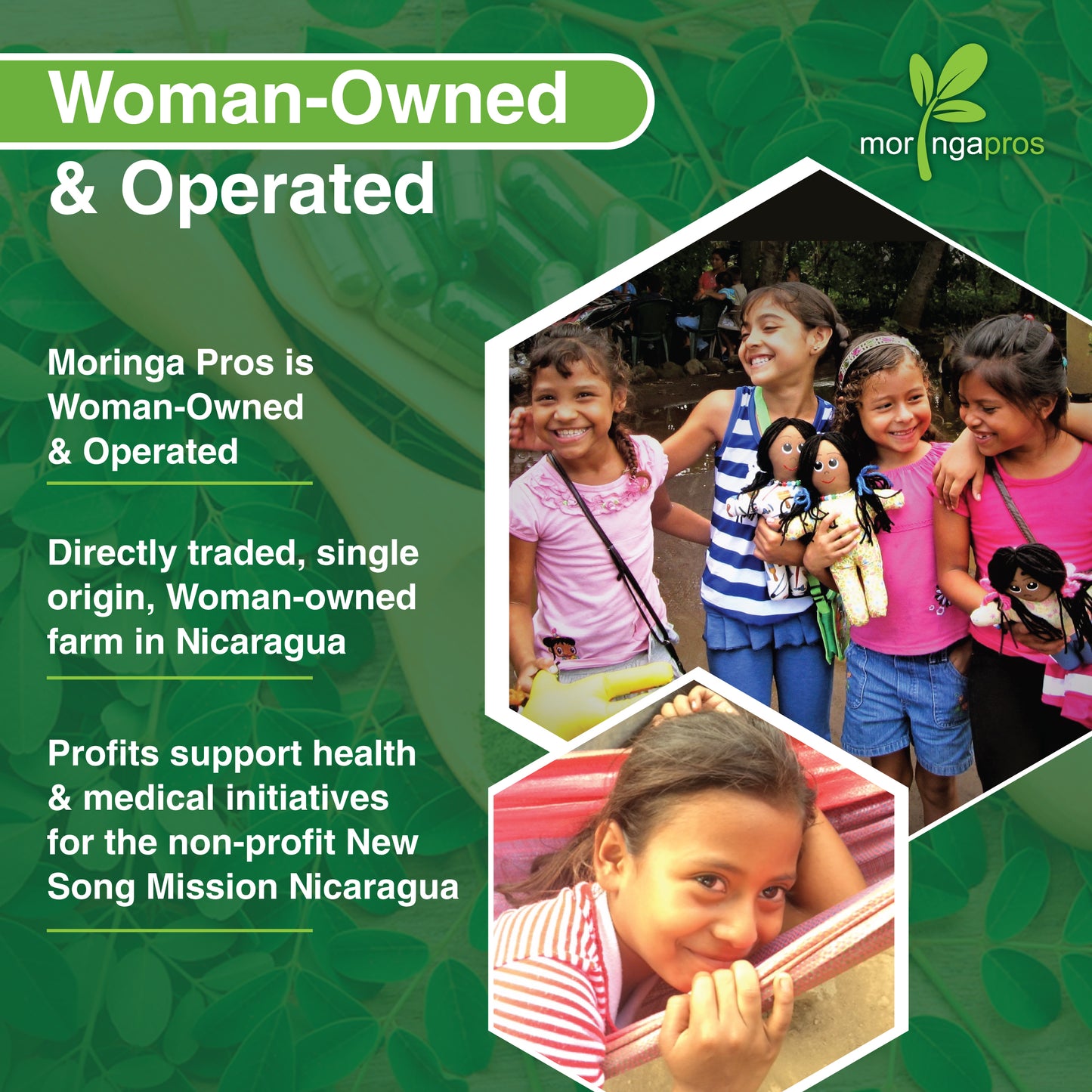 Moringa Oleifera Leaf Capsules - Organic