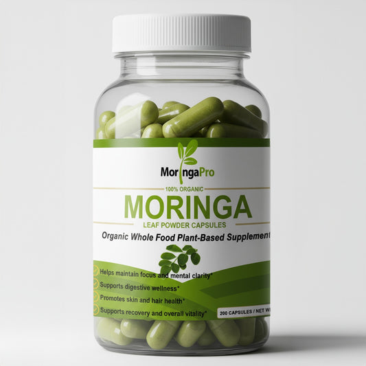Moringa Oleifera Leaf Capsules - Organic