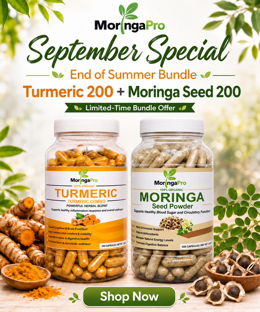 September Special: Turmeric 200 + Moringa seed 200 Bundle