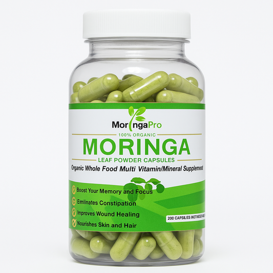 Moringa Oleifera Leaf Capsules - Organic