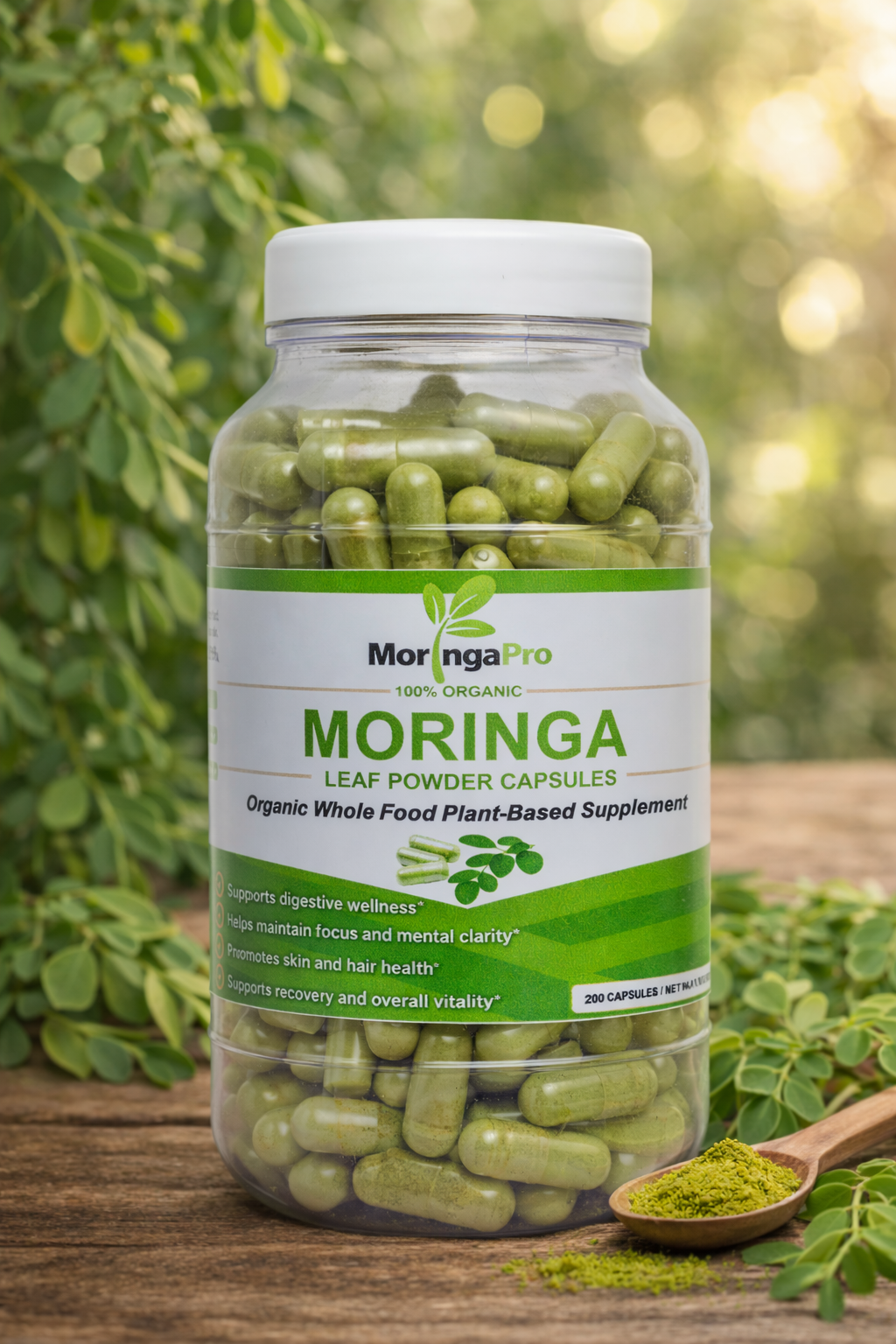 Moringa Leaf Capsules *Organic