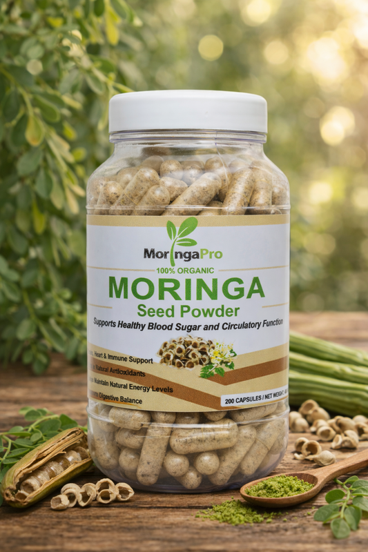 Moringa Oleifera Seed Capsules - Organic